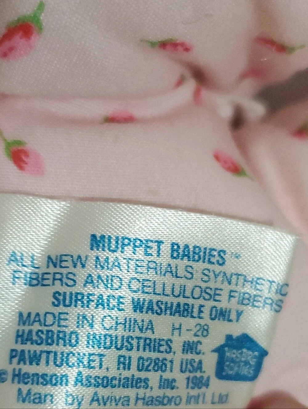 Vintage 1984 Muppet Babies Miss Piggy From Pampers Plush Figure Hasbro